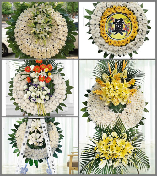 江西赣州定南县天九镇宾光村花圈速递